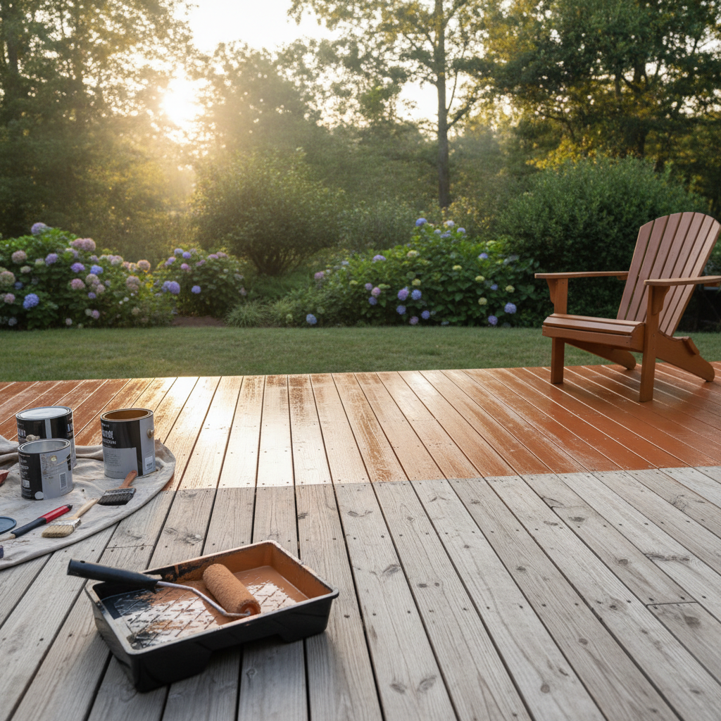 Deck Painting - No Face and No Text
